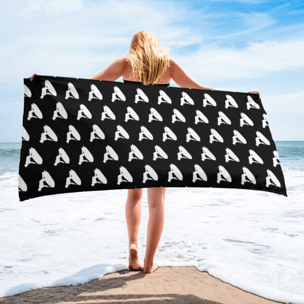 Born 2 Flip Jet Ski Black Towel