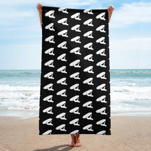 Born 2 Flip Jet Ski Black Towel - Image 2